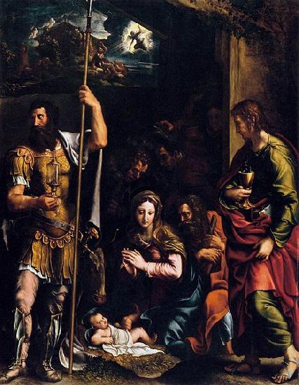 Giulio Romano The Adoration of the Shepherds oil painting picture